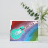 グリーンギター ポストカード (スタンド正面)