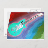 グリーンギター ポストカード (正面/裏面)