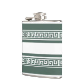 グリーンギリシャ鍵フラスコ フラスク (左)