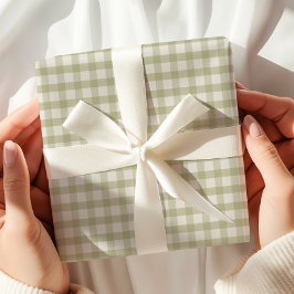 グリーンギンガム ラッピングペーパー