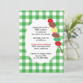 グリーンギンガム – bbqパーティの招待状 招待状 (スタンド正面)