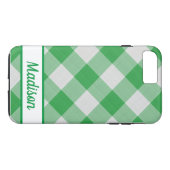 グリーンギンガム Case-Mate iPhoneケース (裏面(横))