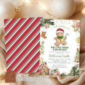 グリーンクッキージンジャーブレッド赤ちゃんシャワー 招待状