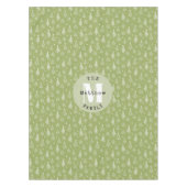 グリーンクラシッククリスマスツリーファミリーホリデー テーブルクロス (正面)