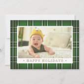 グリーンクラシックプレイド |休日の写真 シーズンカード (正面)