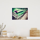 グリーンクラシック自動車タイライトポスター ポスター (キッチン)