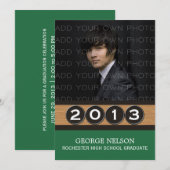 グリーンクラシー鍵卒業招待状 招待状 (正面/裏面)