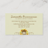 グリーンクラスヒマワリフローラアピールハニービー 名刺 (裏面)