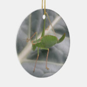 グリーンクリケットマクロカスタム誕生日 セラミックオーナメント (右)