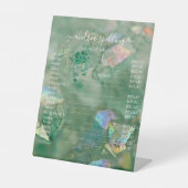 グリーンクリスタルオーラクォーツペデスタルサイン 台座サイン (正面)