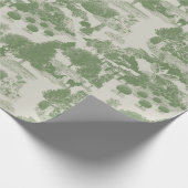 グリーンクリスマスウィンターワンダーランド | ミディアム ラッピングペーパー (角)