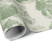 グリーンクリスマスウィンターワンダーランド | ミディアム ラッピングペーパー (ロールコーナー)