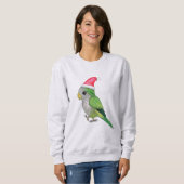 グリーンクリスマスオウム スウェットシャツ (正面フル)