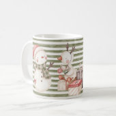 グリーンクリスマスキャラクターマグ コーヒーマグカップ (正面左)