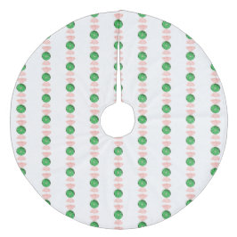グリーンクリスマスキャンディツリースカート フリース ツリースカート