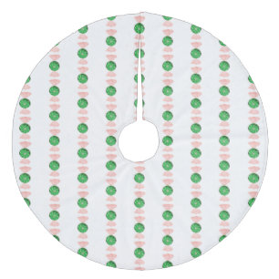 グリーンクリスマスキャンディツリースカート フリース ツリースカート
