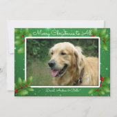 グリーンクリスマスキラキラ星ビッグフォトカード シーズンカード (正面)