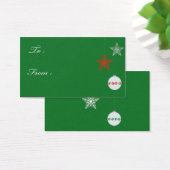 グリーンクリスマスギフトタグ (デスク)