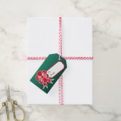 グリーンクリスマスギフトタグ ギフトタグ (より糸付き)