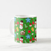 グリーンクリスマスクッキーマグ コーヒーマグカップ (正面左)