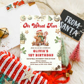 グリーンクリスマスクッキー誕生日パーティーああ何おもしろい 招待状