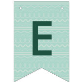 グリーンクリスマスクッキー飾のパーティーバナー バンティングフラッグ (第3の旗)