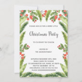 グリーンクリスマスクリスマス招待状 招待状 (正面)