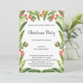 グリーンクリスマスクリスマス招待状 招待状 (スタンド正面)