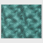 グリーンクリスマスグリッタードット ラッピングペーパー (フラット)