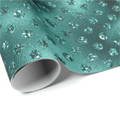 グリーンクリスマスグリッタードット ラッピングペーパー (ロールコーナー)