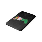 グリーンクリスマスストッキング バスマット (アングル)