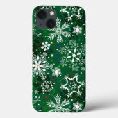 グリーンクリスマススノーフレークパターン10強いxtreme Case-Mate iPhoneケース (裏面)