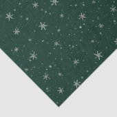 グリーンクリスマススノーフレーク 薄葉紙 (詳細)