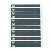 グリーンクリスマススノーベリー+ユーカリスキニー ラップアラウンドラベル (シート)