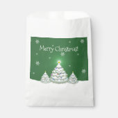 グリーンクリスマスツリーの好意バッグ フェイバーバッグ (正面)