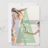 グリーンクリスマスツリーオーバーレイ シーズンカード (正面)