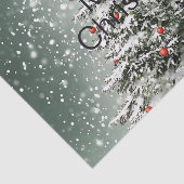 グリーンクリスマスツリーカラフルオーナメント白雪 薄葉紙 (詳細)