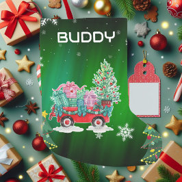 グリーンクリスマスツリーズカート スモールクリスマスストッキング