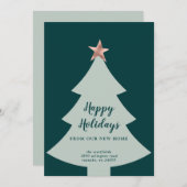 グリーンクリスマスツリーバラ金ゴールドスターホリデームービング 案内状 (正面/裏面)