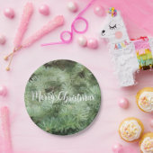 グリーンクリスマスツリーパインホリデーカスタムパーティー ペーパープレート (パーティー)