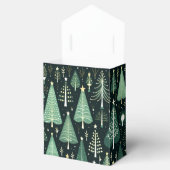 グリーンクリスマスツリーパターン フェイバーボックス (オープン)