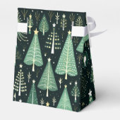 グリーンクリスマスツリーパターン フェイバーボックス (裏面サイド)