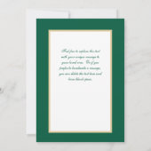 グリーンクリスマスツリーフォトオーナメント シーズンカード (裏面)