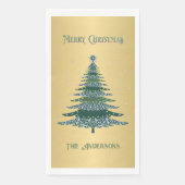 グリーンクリスマスツリー名前をカスタムするゴールドフォイル (正面)