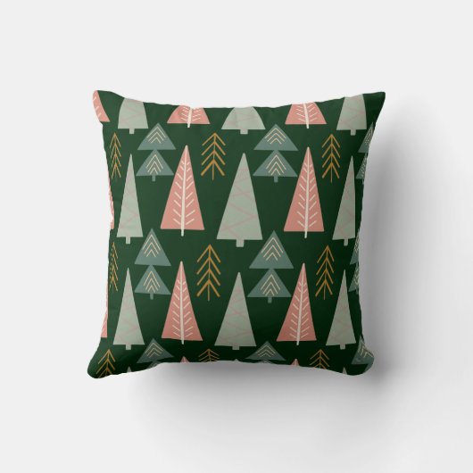グリーンクリスマスツリー枕 クッション (裏面)