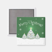 グリーンクリスマスツリー磁石 マグネット (正面/裏面)