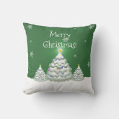 グリーンクリスマスツリー装飾用クッション クッション (正面)
