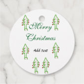 グリーンクリスマスツリー赤さくらんぼメリークリスマスモ フェイバータグ (裏面)