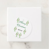 グリーンクリスマスツリー赤さくらんぼメリークリスマスモ フェイバータグ (インサイチュ)