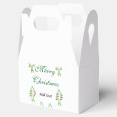 グリーンクリスマスツリー赤さくらんぼメリークリスマスモ フェイバーボックス (オープン)